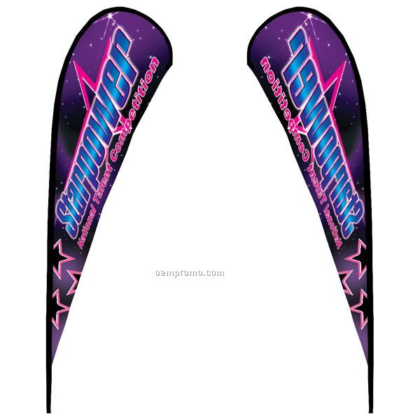14' Tear Drop Replacement Double-sided Graphic Only