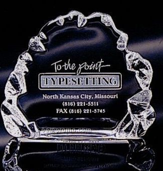 Distinctive Gift Gallery Crystal Iceberg Award (4")