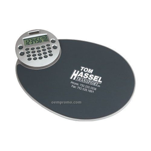 Ergonomic Mouse Pad With Rotating Calculator