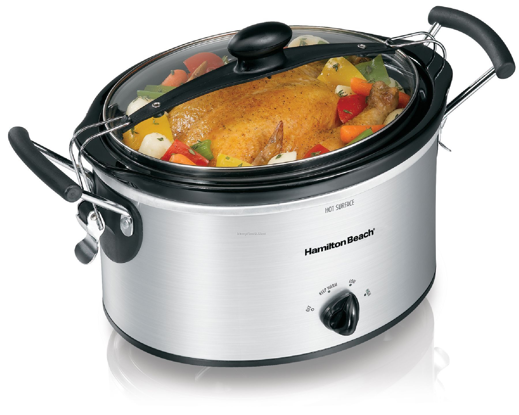 Hamilton Beach - Slow Cookers - 4 Qt Oval Stay Or Go