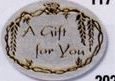 Silver Oval A Gift For You Plain Stock Labels
