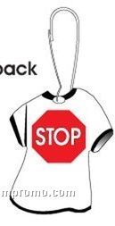 Stop Sign T-shirt Zipper Pull