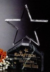 Verde Gallery Crystal & Marble Verdant Star Award (7")