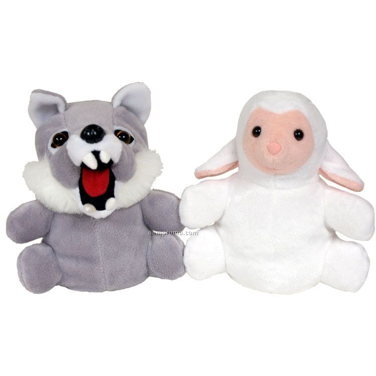 Plush Wolf / Sheep Reversible Puppet