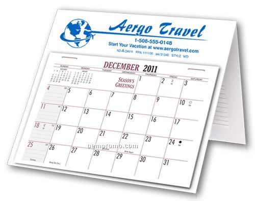 Wall/ Desk Calendar With Photo Pocket