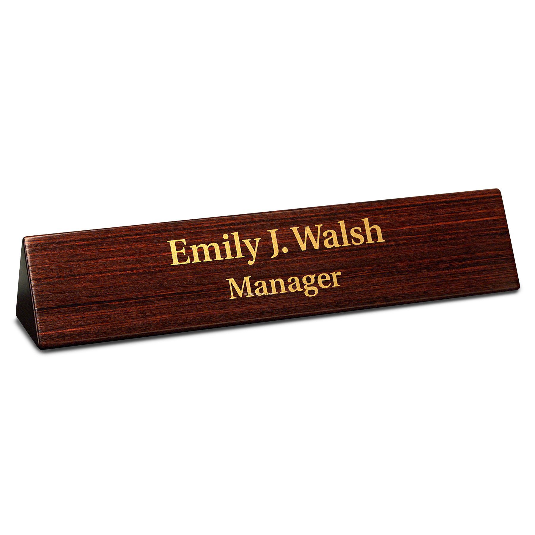 Desk Accessories - Dymondwood Desk Nameplate