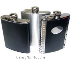 Leather Wrapped Stainless Flasks