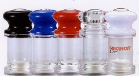 Mini Round Head Acrylic Salt Shaker W/ Knob Top