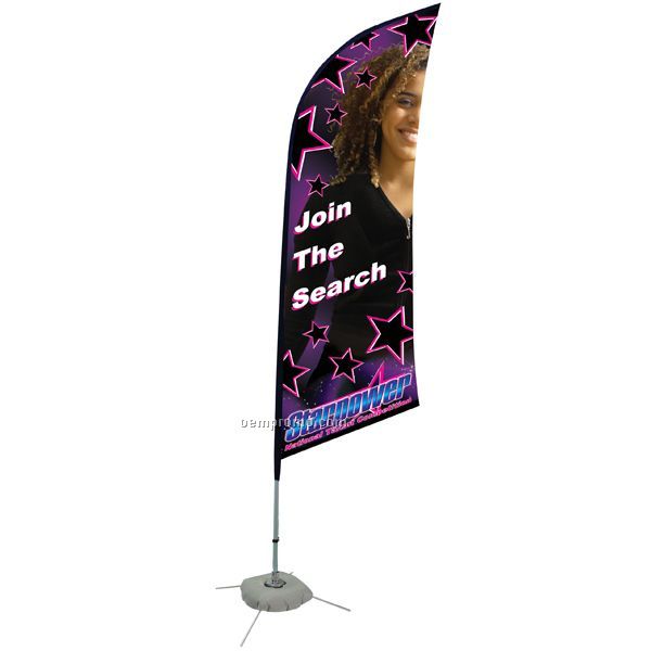 11' Razor Sail Sign Double Sided Banner Kit