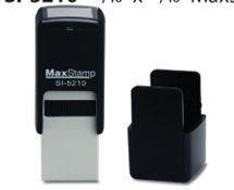 Maxstamp Square Self Inking Stamp (13/16"X13/16")