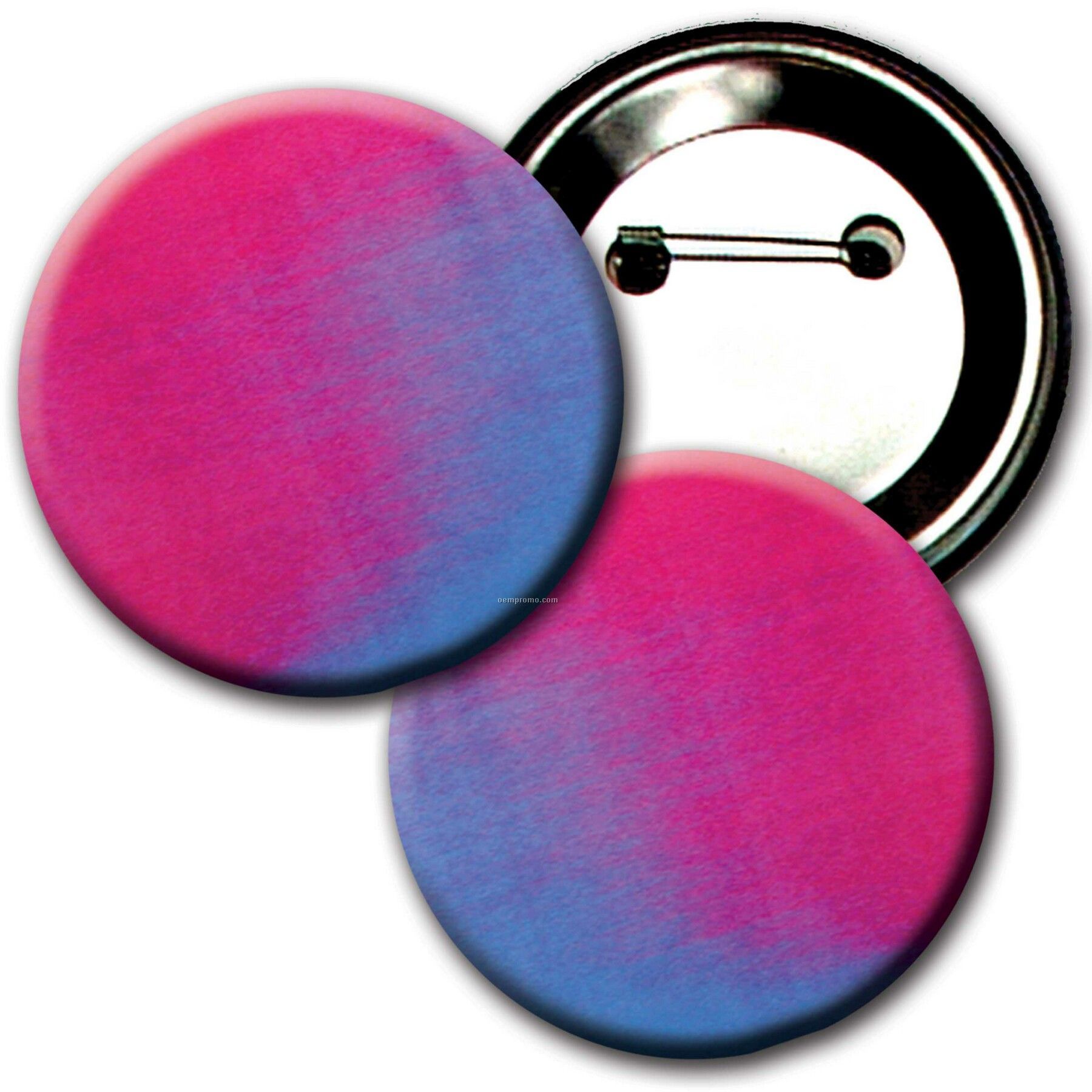 3" Diameter Buttons W/Changing Colors Lenticular Effects (Blanks)