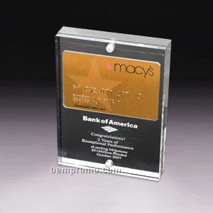 Magnetic Credit/ Membership Card Entrapment (Laser Engraved)