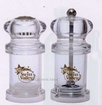 Round Head Salt Shaker & Pepper Mill Set