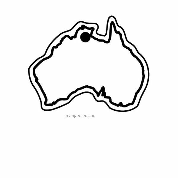Stock Shape Collection Country Australia Key Tag
