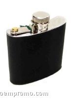 8 Ounce Leather Covered Travel Flask