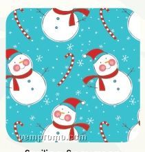 Smiling Snowmen Stock Design Gift Wrap Roll W/ Cutter Box