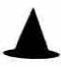 Witch Hat Confetti 2"