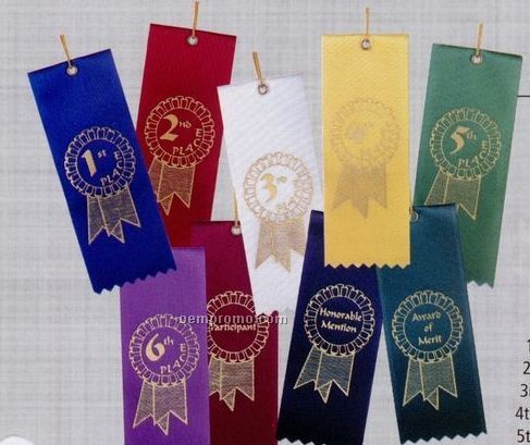 Economy Stock Ribbon (Card & String) - 2nd Place
