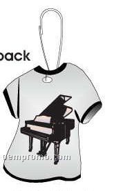 Piano T-shirt Zipper Pull