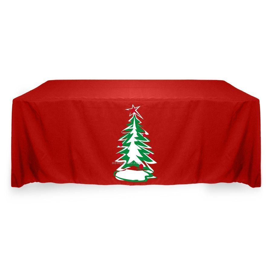 Screen Printed Tablecloth - Throw Style / 2-color (90"X156")