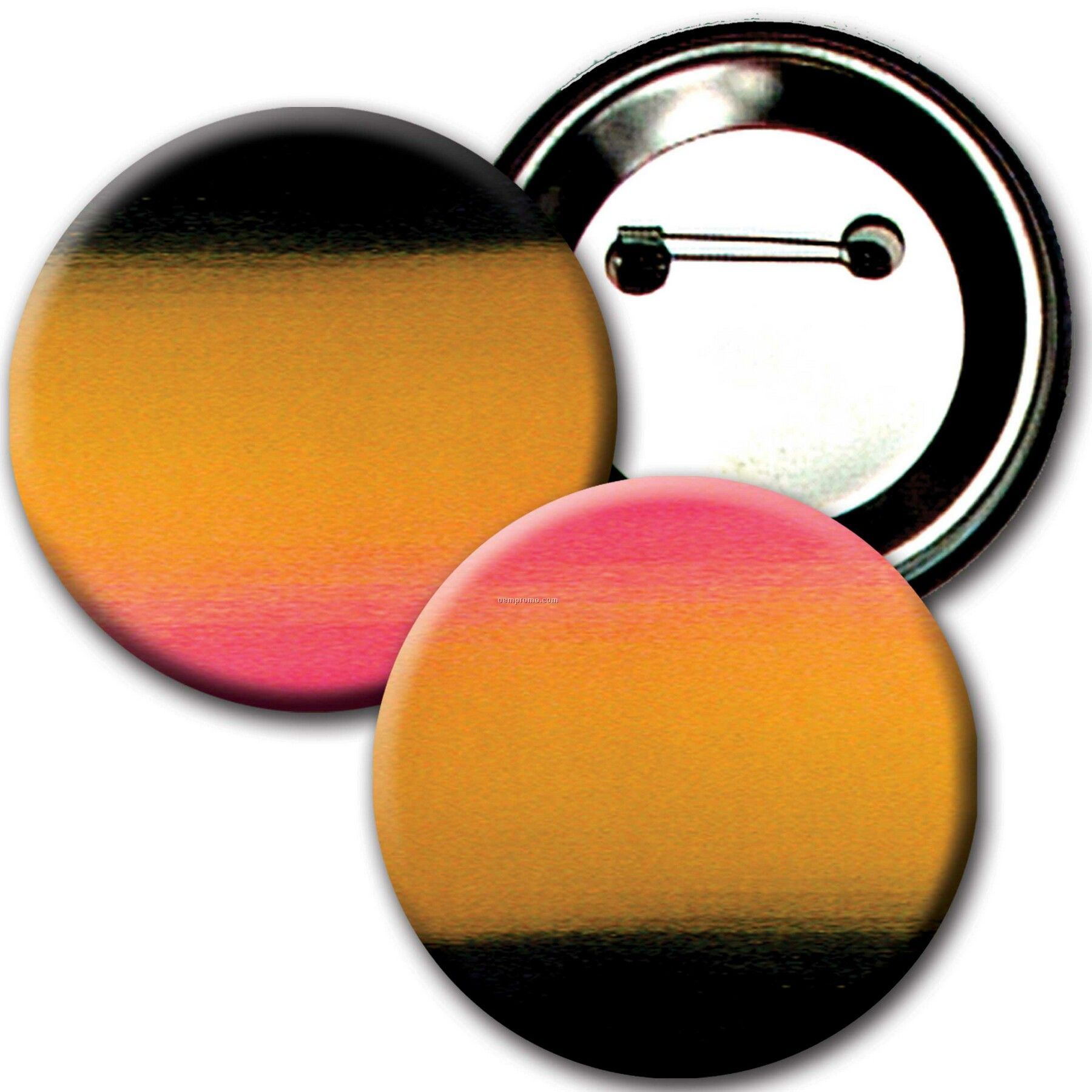 3" Diameter Buttons W/Changing Colors Lenticular Effects (Blanks)