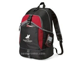 Escapade Backpack W/ Adjustable Shoulder Strap (Red)