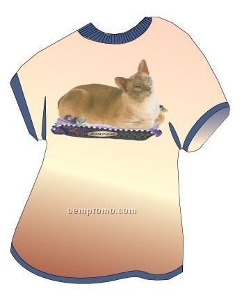 Tonkinese Cat T Shirt Acrylic Coaster W/ Felt Back