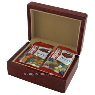 Deluxe Piano Wood Gift Box W/ Jellybelly