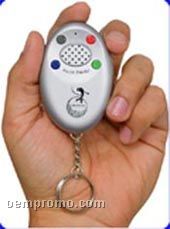 Pro-on-the-go Golf Message Player/ Recorder W/ Key Chain - Silver