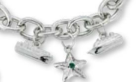 Toggle Chain Bracelet With 1 Die Struck Charm