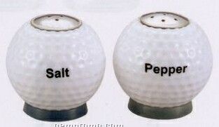 Acrylic Golf Ball Salt & Pepper Shaker Set