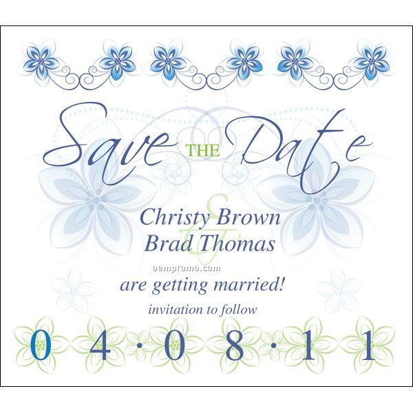 Full Color Save The Date Magnet (4