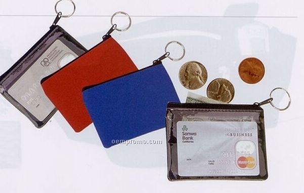 Id Holder W/ Coin Pouch & Key Ring