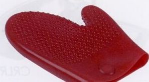 Red Silicone Oven Mitt (9")