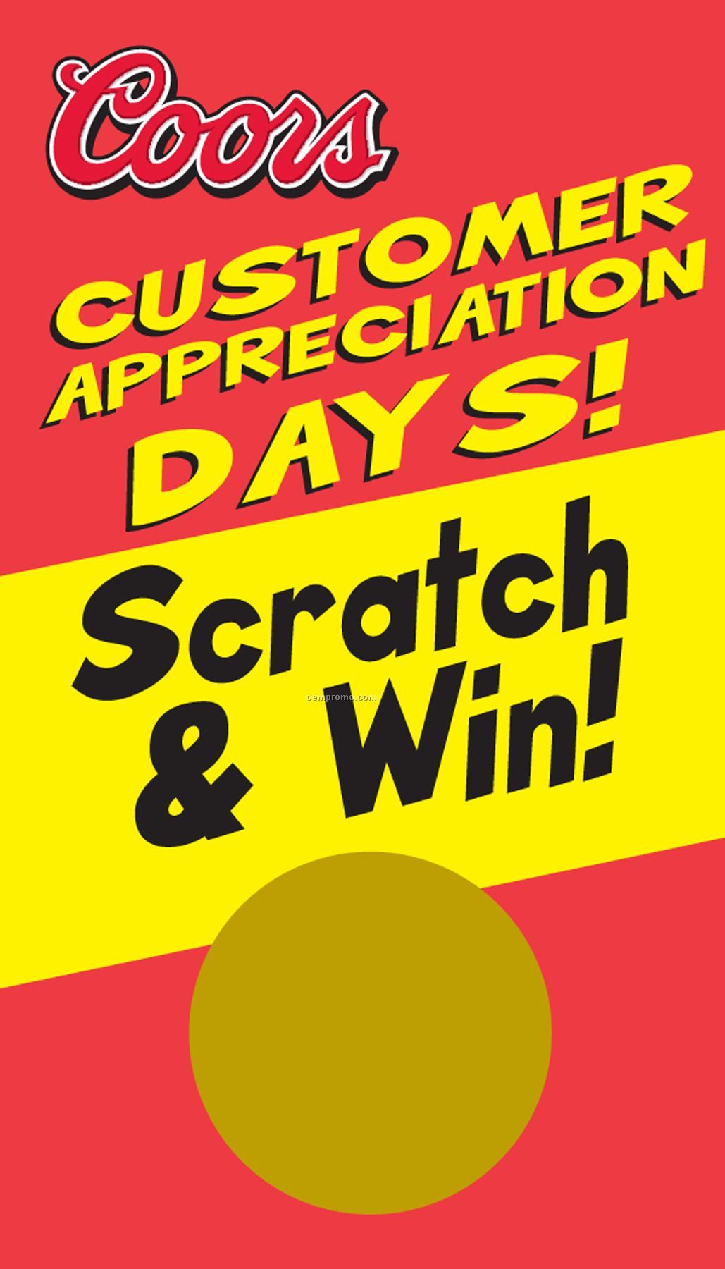 Scratch Off Cards - Customer Appreciation Days (2"X3.5")