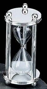 Silver Plated 5 Minute Sand Timer