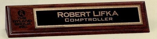 1 3/4"X10" Contemporary Series Desk Nameplate