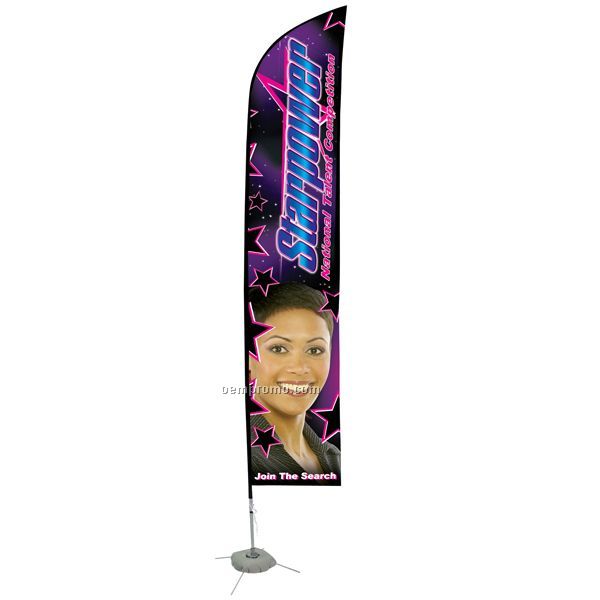 14' Blade Sail Sign Double Sided Banner Kit