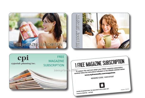 1 Magazine Subscription Card