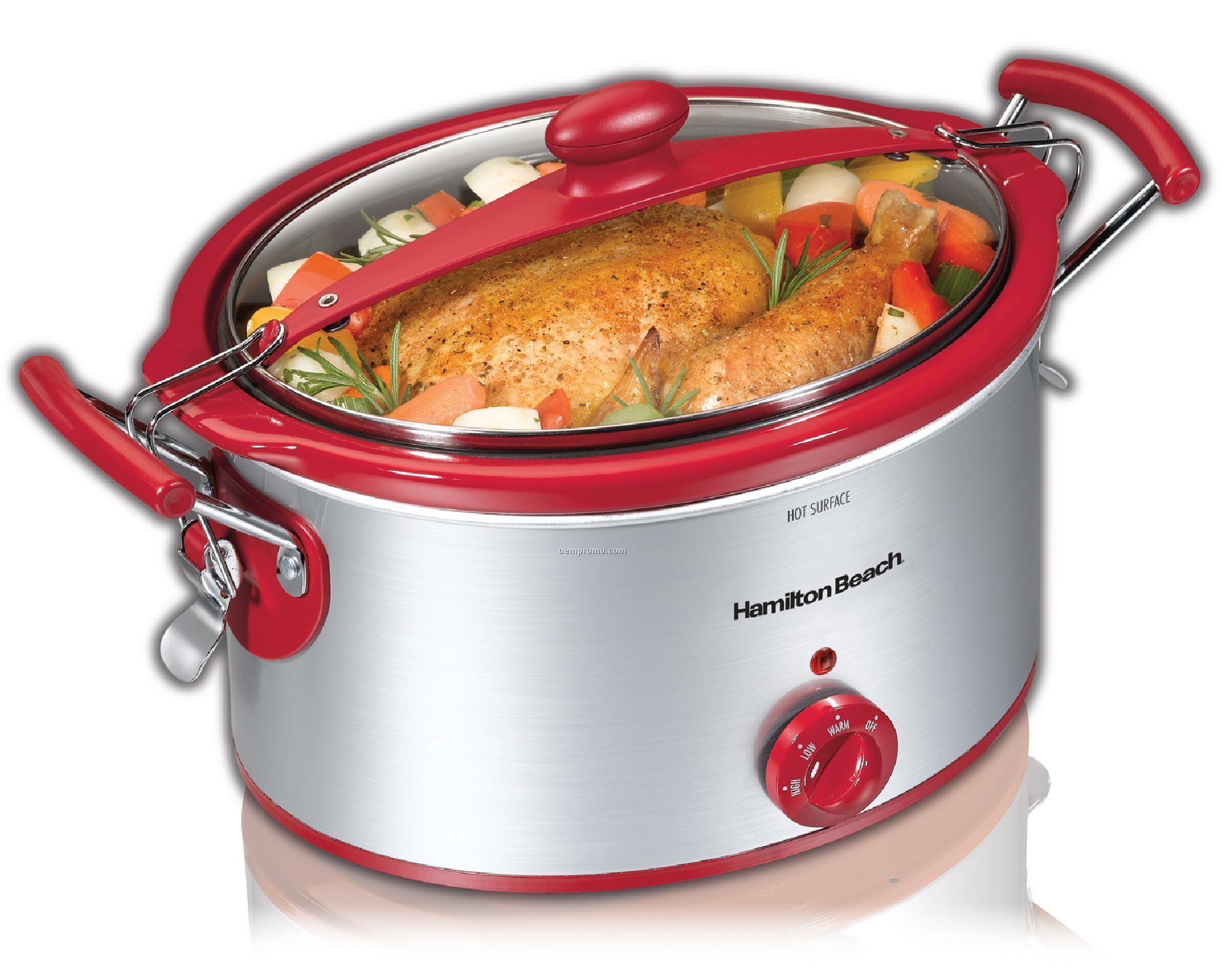 Hamilton Beach - Slow Cookers - 5 Qt Stay Or Go Sc - Red