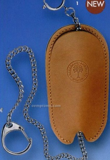 Leather Sheath And Chain / Laser Etched
