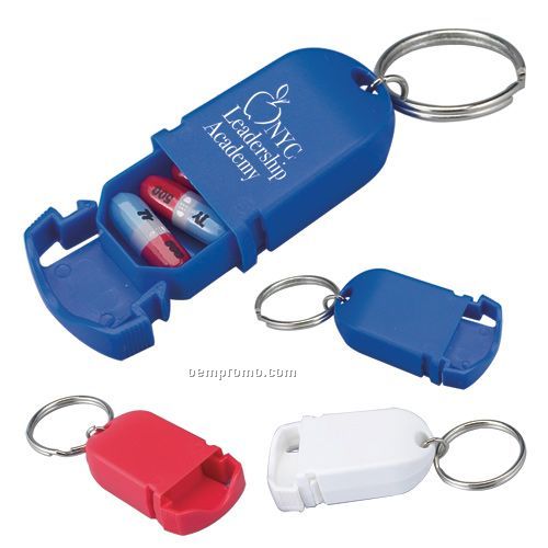Mini Pill Holder Keychain