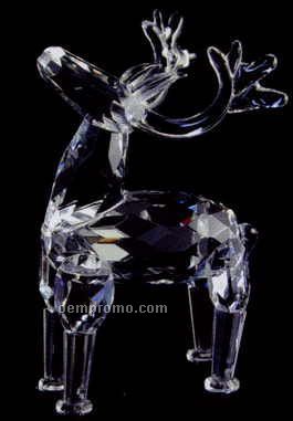 Optic Crystal Deer Figurine