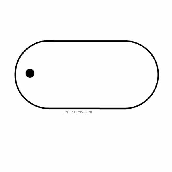 Stock Shape Collection Oval 10 Key Tag