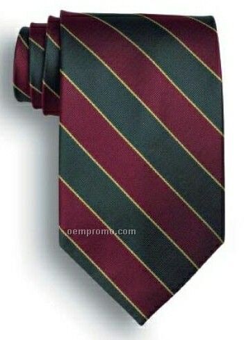 Wolfmark Stanton Polyester Signature Stripes Tie