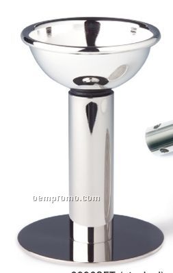 Silver Plated Splay Wine Decanter Funnel With Stand