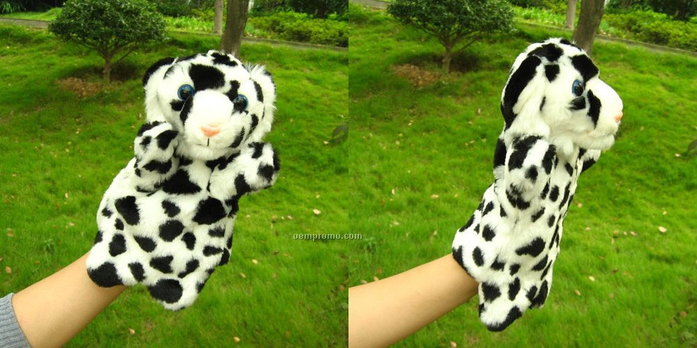 Spotted Dog Hand Puppet