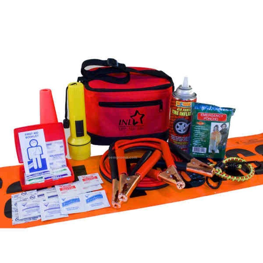 Car Emergency Kit W/ Fire Extinguisher & Medical Kit