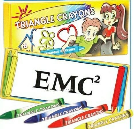 4 Pack Triangle Crayons (Imprinted)