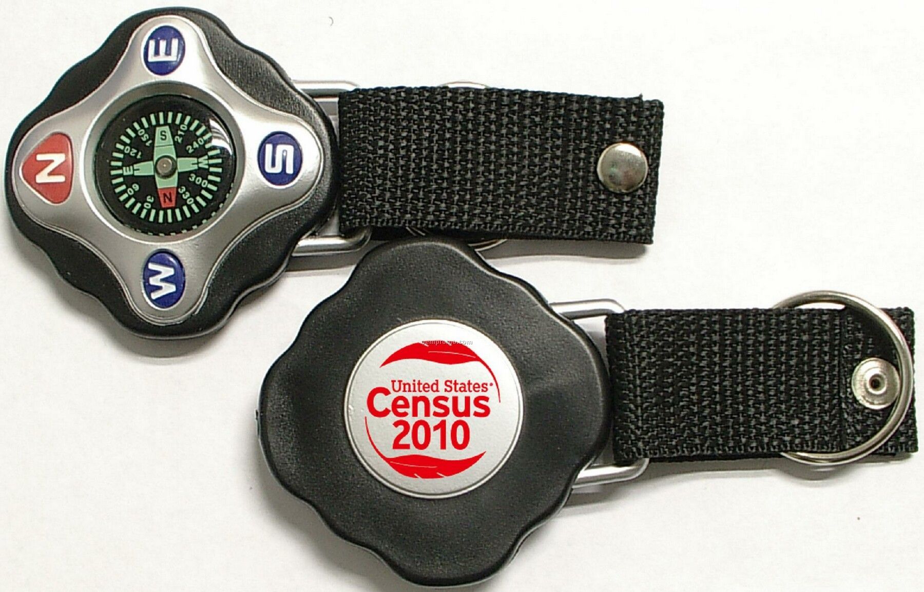 Jumbo Size Compass With Strap And Split Key Ring